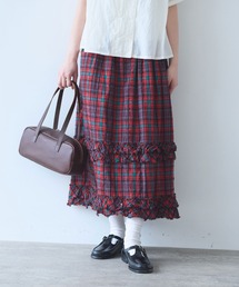 bulle de savon | サッカー タータンチェック furi furi スカート(スカート)