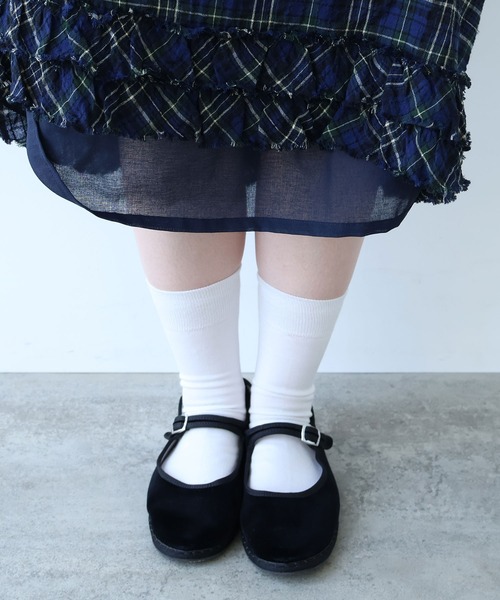 bulle de savon（ビュルデサボン）の「サッカー タータンチェック furi furi スカート（スカート・レディース・ネイビー/レッド・FREE）」の11枚目の写真