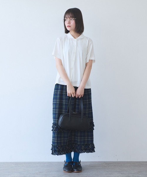 bulle de savon（ビュルデサボン）の「サッカー タータンチェック furi furi スカート（スカート・レディース・ネイビー/レッド・FREE）」の22枚目の写真