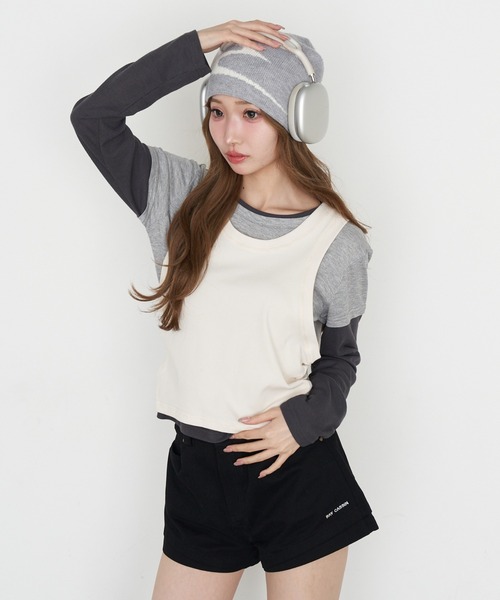 RAY CASSIN（レイカズン）の「ロゴビーニー（ニットキャップ/ビーニー・レディース・グレー/ブラック・FREE）」の21枚目の写真