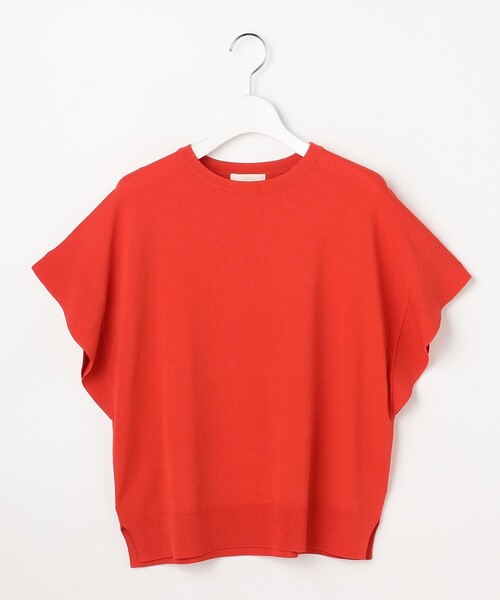 ANY SIS(エニィスィス)の「【and GIRL掲載/アイスタッチ】フレンチスリーブ ニット(ニット/セーター・レディース・ネイビー系/ブラック系2/ホワイト系/レッド系/スカイブルー系/ホワイト系2/ブルー系/黄土色系/ライトグレー系/ワイン系/ベージュ系2/グレー系2・X-SMALL)」の14枚目の写真