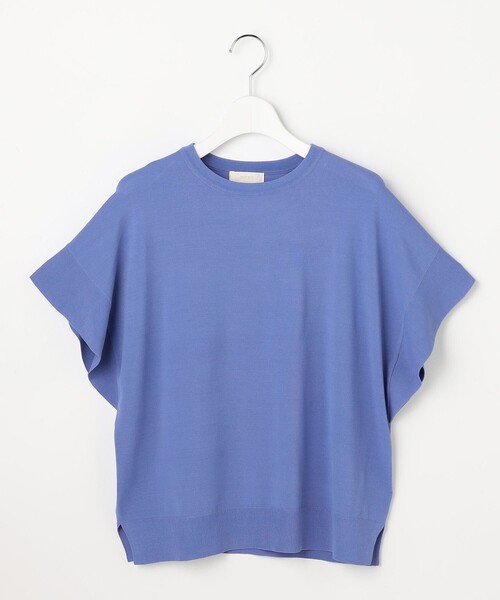 ANY SIS(エニィスィス)の「【and GIRL掲載/アイスタッチ】フレンチスリーブ ニット(ニット/セーター・レディース・ネイビー系/ブラック系2/ホワイト系/レッド系/スカイブルー系/ホワイト系2/ブルー系/黄土色系/ライトグレー系/ワイン系/ベージュ系2/グレー系2・X-SMALL)」の18枚目の写真