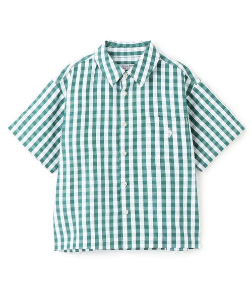 b・ROOM(ビールーム)の「【U.S. POLO ASSN.】半袖リラックスシャツ(シャツ/ブラウス・キッズ・ブルー/ネイビー/ブラック/ブルーグリーン/ベージュ系その他/グリーン・140cm/130cm/110cm/120cm/150cm/100cm)」の8枚目の写真