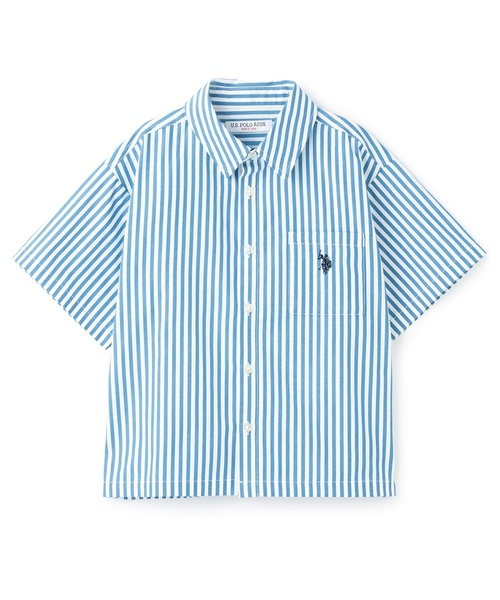 b・ROOM(ビールーム)の「【U.S. POLO ASSN.】半袖リラックスシャツ(シャツ/ブラウス・キッズ・ブルー/ネイビー/ブラック/ブルーグリーン/ベージュ系その他/グリーン・140cm/130cm/110cm/120cm/150cm/100cm)」の9枚目の写真