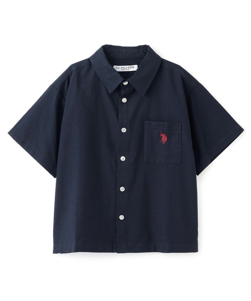 b・ROOM(ビールーム)の「【U.S. POLO ASSN.】半袖リラックスシャツ(シャツ/ブラウス・キッズ・ブルー/ネイビー/ブラック/ブルーグリーン/ベージュ系その他/グリーン・140cm/130cm/110cm/120cm/150cm/100cm)」の10枚目の写真
