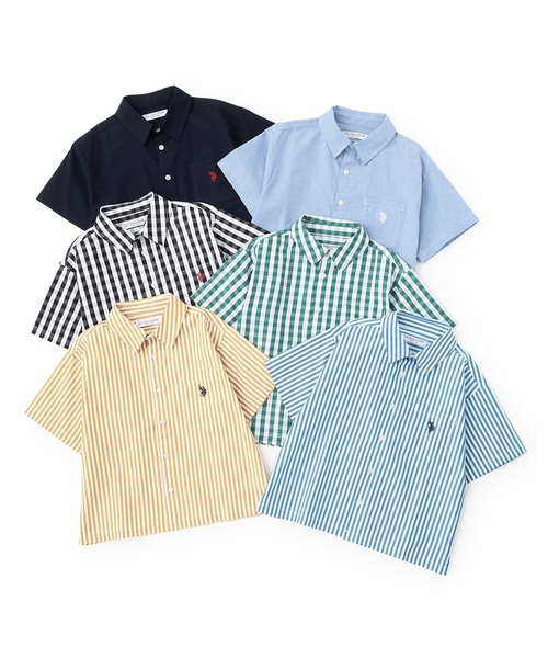 b・ROOM(ビールーム)の「【U.S. POLO ASSN.】半袖リラックスシャツ(シャツ/ブラウス・キッズ・ブルー/ネイビー/ブラック/ブルーグリーン/ベージュ系その他/グリーン・140cm/130cm/110cm/120cm/150cm/100cm)」の21枚目の写真