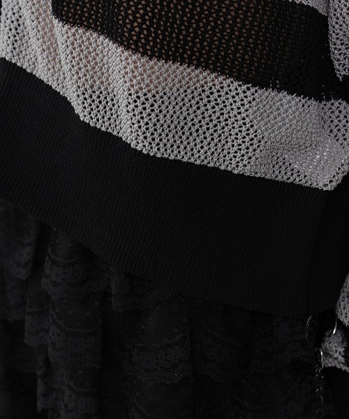 WEGO（ウィゴー）の「WEGO/【26年春夏新作】刺繍ロゴメッシュニットパーカー（パーカー・レディース・ホワイト/グレー系その他5・FREE）」の18枚目の写真