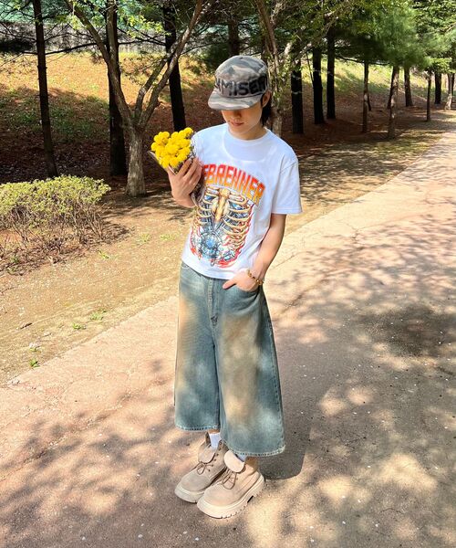 REBRENNER(リブレンナー)の「DTFモータースクールコットンクロップ半袖Tシャツホワイト(Tシャツ/カットソー・メンズ・ホワイト・MEDIUM/LARGE/X-LARGE)」の10枚目の写真