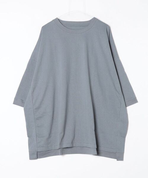 my beautiful landlet（マイビューティフルランドレット）の「【my beautiful landlet】 USA COTTON BIG T-SHIRT（Tシャツ/カットソー・メンズ・ブラック/オフホワイト/グレー/チャコールグレー・FREE）」の4枚目の写真