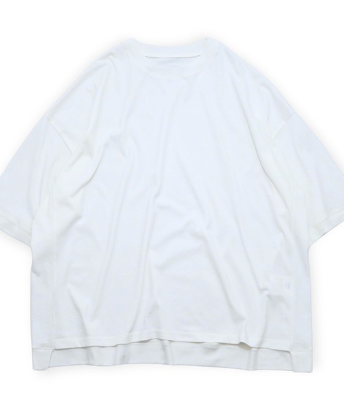 my beautiful landlet(マイビューティフルランドレット)の「【my beautiful landlet】 USA COTTON BIG T-SHIRT(Tシャツ/カットソー・メンズ・ブラック/オフホワイト/グレー/チャコールグレー・FREE)」の8枚目の写真
