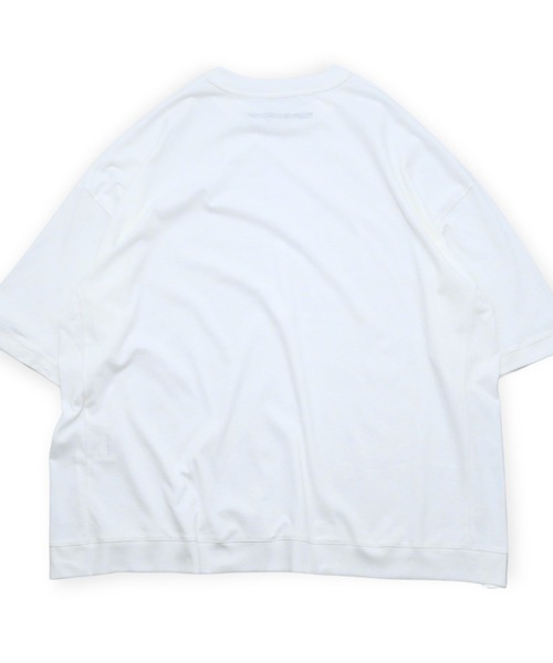 my beautiful landlet(マイビューティフルランドレット)の「【my beautiful landlet】 USA COTTON BIG T-SHIRT(Tシャツ/カットソー・メンズ・ブラック/オフホワイト/グレー/チャコールグレー・FREE)」の9枚目の写真