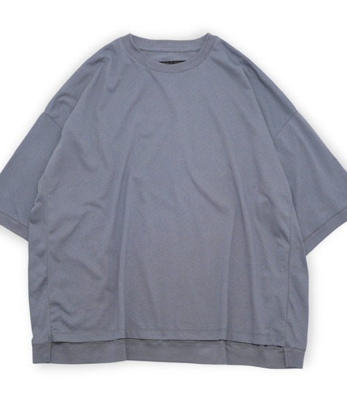 my beautiful landlet(マイビューティフルランドレット)の「【my beautiful landlet】 USA COTTON BIG T-SHIRT(Tシャツ/カットソー・メンズ・ブラック/オフホワイト/グレー/チャコールグレー・FREE)」の11枚目の写真