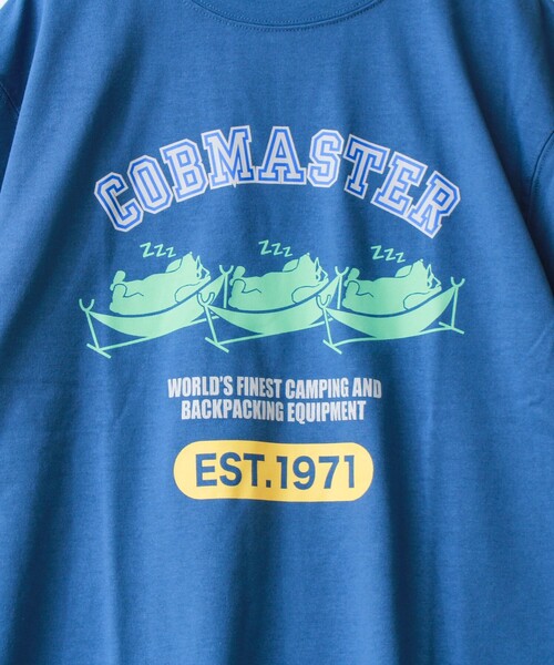 COBMASTER（コブマスター）の「【COBMASTER/コブマスター】T/C度詰め天竺ハンモックベアーTEE（Tシャツ/カットソー・メンズ・ライトブルー/アイボリー/ブラック・M/L）」の8枚目の写真