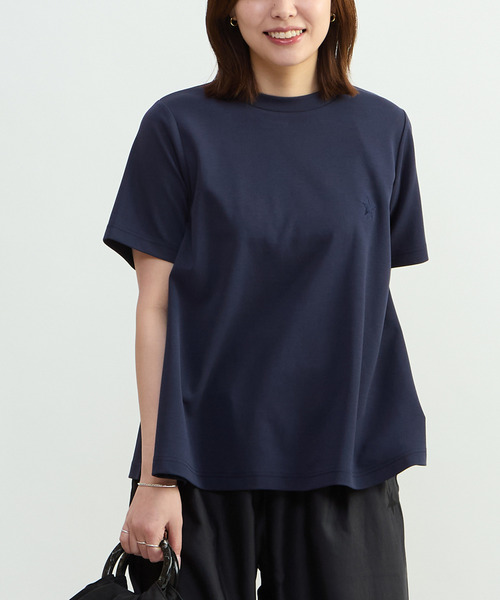 CONVERSE TOKYO(コンバーストウキョウ)の「VOLUME FLARE TEE(Tシャツ/カットソー・レディース・ベージュ/ネイビー/ブラウン・FREE)」の3枚目の写真