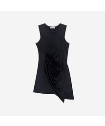 BLR（ビーエルアール）の「Soft Draping Sleeveless Black（Tシャツ/カットソー）」