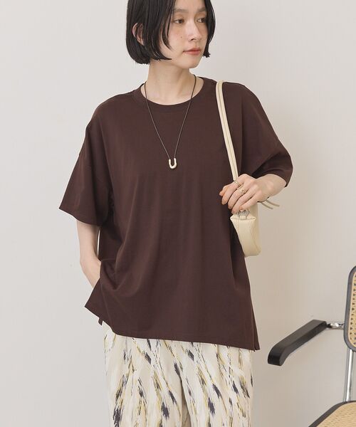 AMERICAN HOLIC(アメリカンホリック)の「バックギャザーコクーンカットプルオーバー(Tシャツ/カットソー・レディース・オフホワイト/グレー系その他/ブラック/ブラウン・L/M)」の15枚目の写真