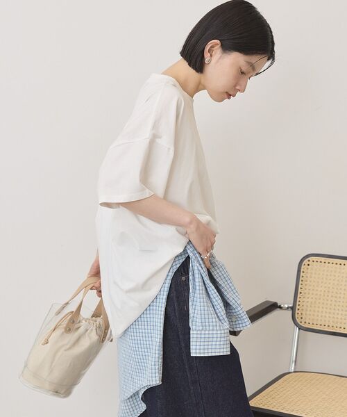 AMERICAN HOLIC(アメリカンホリック)の「バックギャザーコクーンカットプルオーバー(Tシャツ/カットソー・レディース・オフホワイト/グレー系その他/ブラック/ブラウン・L/M)」の21枚目の写真