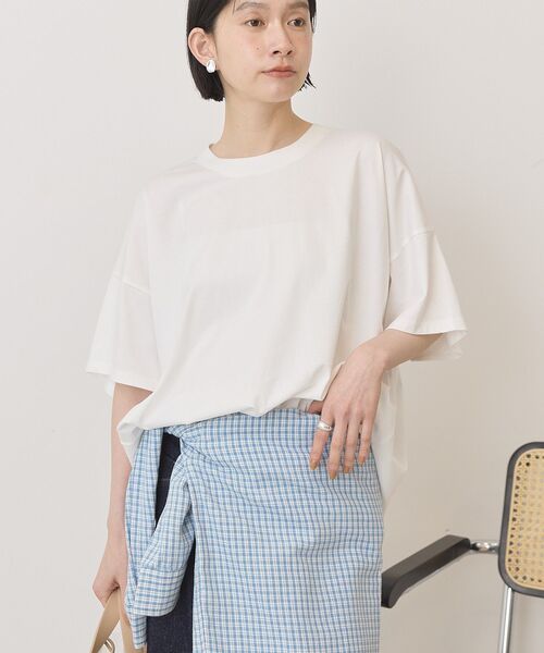 AMERICAN HOLIC(アメリカンホリック)の「バックギャザーコクーンカットプルオーバー(Tシャツ/カットソー・レディース・オフホワイト/グレー系その他/ブラック/ブラウン・L/M)」の22枚目の写真