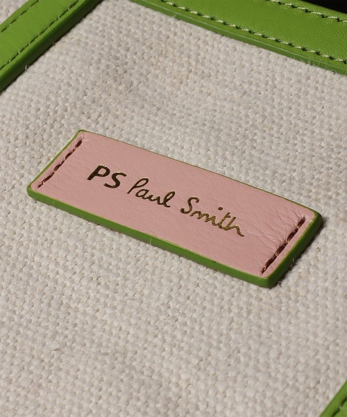 Paul Smith(ポールスミス)の「PSカラーミックスSS26 2WAY ミニトートバッグ / 365003 WB240S(ショルダーバッグ・レディース・ピンク/キナリ・FREE)」の7枚目の写真