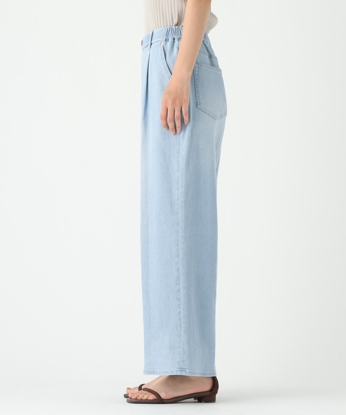 Elura(エルーラ)の「リネン混ストレッチデニム/670379(デニムパンツ・レディース・ライトブルー/ブルー・SMALL/MEDIUM/FREE(S))」の18枚目の写真