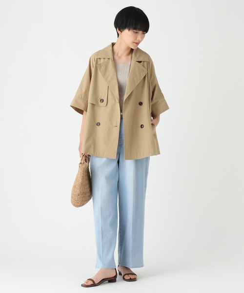 Elura(エルーラ)の「リネン混ストレッチデニム/670379(デニムパンツ・レディース・ライトブルー/ブルー・SMALL/MEDIUM/FREE(S))」の5枚目の写真