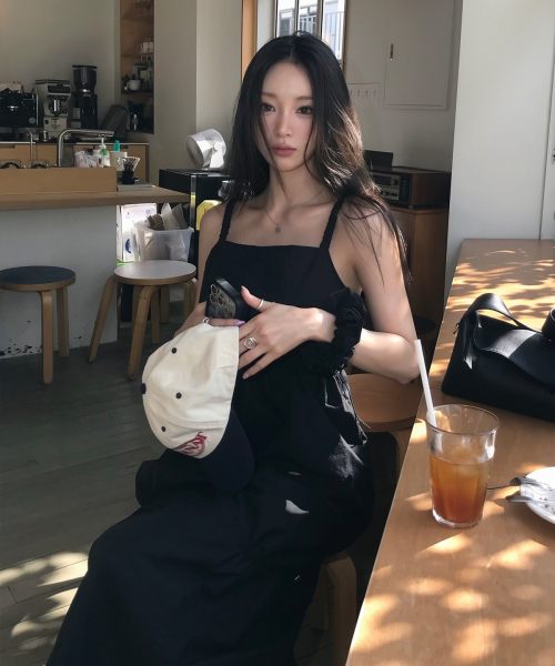 COVERNAT WOMAN(カバーナットウーマン)の「ウィメンズレイヤードスリーブレスワンピースブラック(Tシャツ/カットソー・レディース・その他・WS/WM)」の3枚目の写真