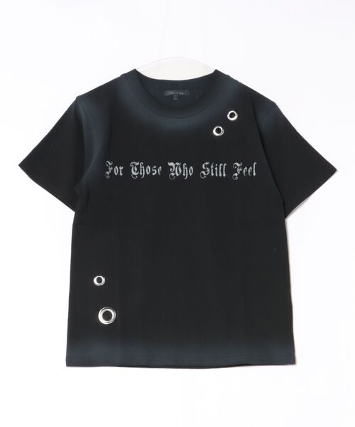 BENDER TOKYO(ベンダートウキョウ)の「スプレー加工 アイレット ショート丈 ロゴプリント Tシャツ / ユニセックス(Tシャツ/カットソー・メンズ・カモフラージュ/ピンク/アイボリー/ブラック・S/M/L)」の9枚目の写真
