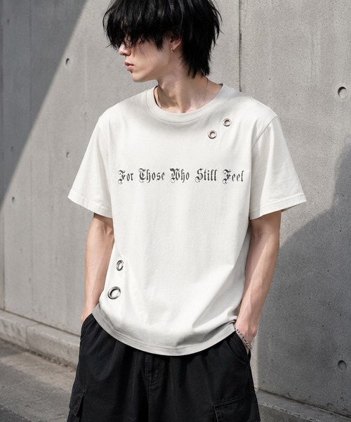 BENDER TOKYO(ベンダートウキョウ)の「スプレー加工 アイレット ショート丈 ロゴプリント Tシャツ / ユニセックス(Tシャツ/カットソー・メンズ・カモフラージュ/ピンク/アイボリー/ブラック・S/M/L)」の20枚目の写真