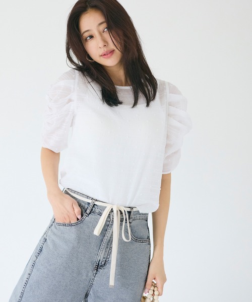 coca（coca）（コカ）の「【WEB限定セール】サマーデニム紐付きワイドパンツ（デニムパンツ・レディース・ライトブルー/ブルー・L/M/S）」の13枚目の写真