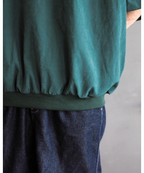 Leyline(レイライン)の「【Leyline】Premium Suede tee / スウェードタッチ 裾リブ オーバーサイズTシャツ(Tシャツ/カットソー・メンズ・グリーン/ネイビー・MEDIUM/X-LARGE/LARGE)」の11枚目の写真