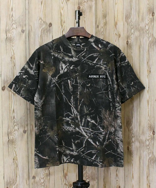 AVIREX（アヴィレックス）の「S/S T-SHIRT 'REAL TREE CAMO'（Tシャツ/カットソー・メンズ・ブラック/カモフラージュ/ホワイト・XL/L/M）」の12枚目の写真