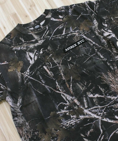 AVIREX（アヴィレックス）の「S/S T-SHIRT 'REAL TREE CAMO'（Tシャツ/カットソー・メンズ・ブラック/カモフラージュ/ホワイト・XL/L/M）」の14枚目の写真