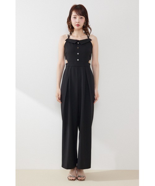 rienda(リエンダ)の「ウエストオープンキャミロンパース 春服 夏服(パンツドレス・レディース・ベージュ/ブラック/グレー・SMALL/MEDIUM)」の10枚目の写真