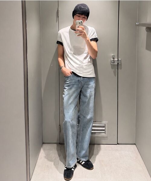 MUSINSA STANDARD（ムシンサスタンダード）の「[クールタンダード] スリムクルーネックTシャツ [ブラック]（Tシャツ/カットソー・メンズ・その他・SMALL/MEDIUM/LARGE/X-LARGE/2XL/3XL）」の3枚目の写真
