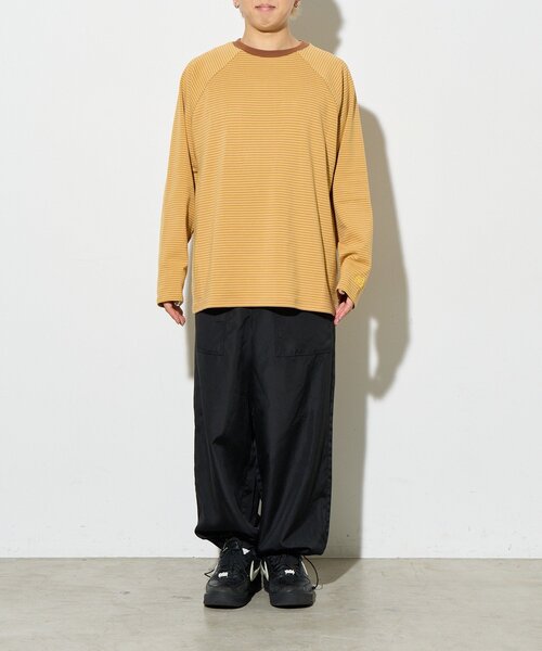 B-DAY STORE（ビーデイストア）の「【B-DAY STORE】ボーダーカットソー　ロンT　ユニセックス（Tシャツ/カットソー・メンズ・ピンク/イエロー・0）」の9枚目の写真