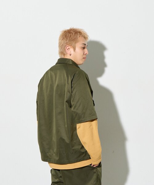 B-DAY STORE（ビーデイストア）の「【B-DAY STORE】ボーダーカットソー　ロンT　ユニセックス（Tシャツ/カットソー・メンズ・ピンク/イエロー・0）」の13枚目の写真