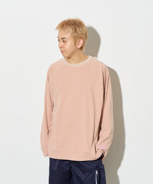B-DAY STORE（ビーデイストア）の「【B-DAY STORE】ボーダーカットソー　ロンT　ユニセックス（Tシャツ/カットソー・メンズ・ピンク/イエロー・0）」の21枚目の写真
