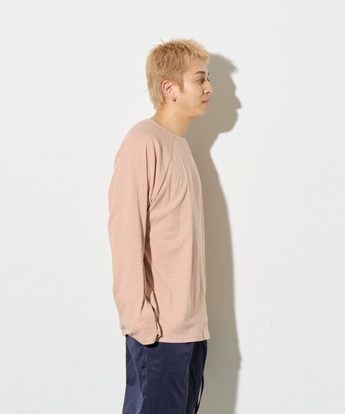 B-DAY STORE（ビーデイストア）の「【B-DAY STORE】ボーダーカットソー　ロンT　ユニセックス（Tシャツ/カットソー・メンズ・ピンク/イエロー・0）」の22枚目の写真