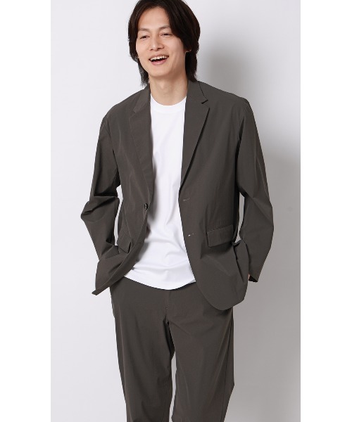 AOYAMA(アオヤマ)の「2ボタンジャケット【マルチウェイ】【セットアップ着用可】(スーツジャケット・メンズ・ブラック/チャコールグレー・M/L/LL)」の2枚目の写真