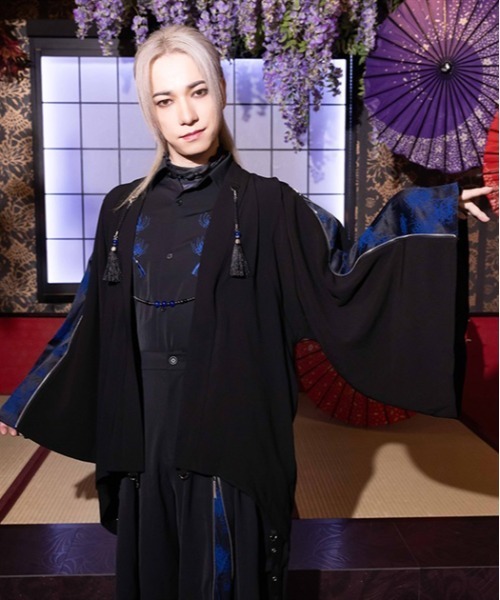 REZEN(リゼン)の「彼岸花ジップ羽織(その他アウター・メンズ・ローズ/イエロー/ブルーパープル/ライトグレー・LARGE/MEDIUM)」の3枚目の写真
