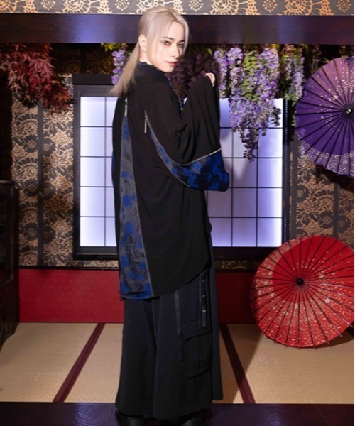 REZEN(リゼン)の「彼岸花ジップ羽織(その他アウター・メンズ・ローズ/イエロー/ブルーパープル/ライトグレー・LARGE/MEDIUM)」の9枚目の写真