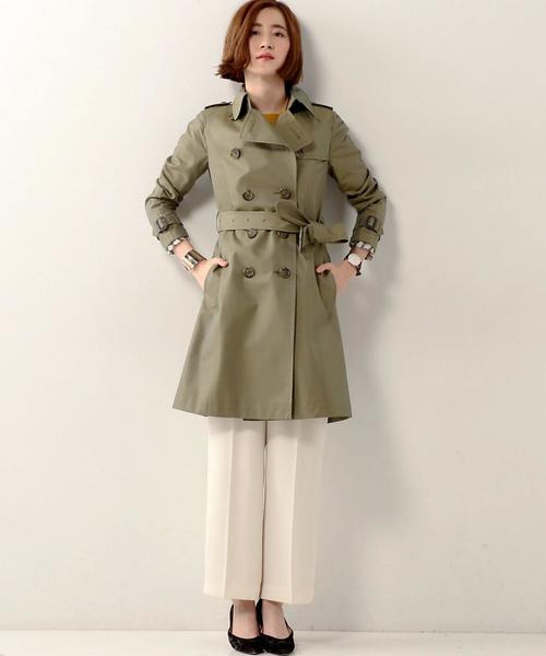 UNITED ARROWS(ユナイテッドアローズ)の「○UBBT ギャバ トレンチコート SS◆(トレンチコート・レディース・ベージュ/オリーブ/ネイビー・36/38/40/34)」の7枚目の写真