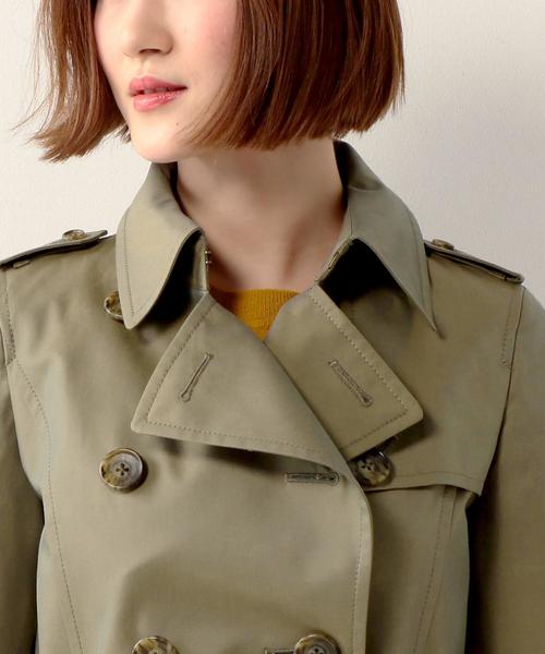 UNITED ARROWS(ユナイテッドアローズ)の「○UBBT ギャバ トレンチコート SS◆(トレンチコート・レディース・ベージュ/オリーブ/ネイビー・36/38/40/34)」の8枚目の写真