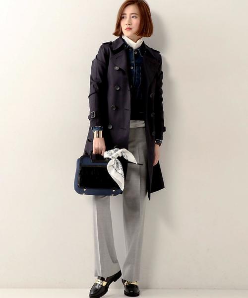 UNITED ARROWS(ユナイテッドアローズ)の「○UBBT ギャバ トレンチコート SS◆(トレンチコート・レディース・ベージュ/オリーブ/ネイビー・36/38/40/34)」の9枚目の写真