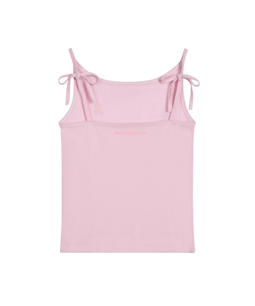 Rest&Recreation（レストアンドレクリエーション）の「BACK TIE SLEEVELESS - PINK（Tシャツ/カットソー・レディース・その他・ONE）」の2枚目の写真