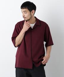 ブランケットステッチシャツ 半袖