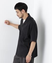 ブランケットステッチシャツ 半袖
