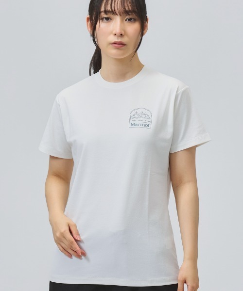 MARMOT(マーモット)の「マーモット Marmot Ws Burger T-Shirts(Tシャツ/カットソー・レディース・ベージュ/ブラック/ホワイト・S/M/L/XL)」の2枚目の写真