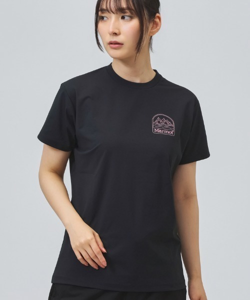 MARMOT(マーモット)の「マーモット Marmot Ws Burger T-Shirts(Tシャツ/カットソー・レディース・ベージュ/ブラック/ホワイト・S/M/L/XL)」の3枚目の写真