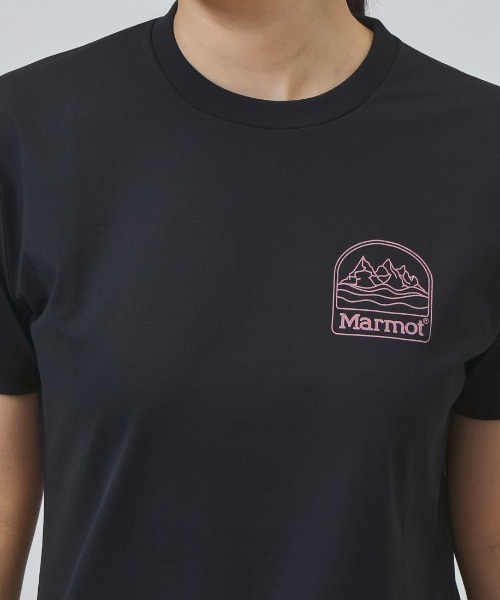 MARMOT(マーモット)の「マーモット Marmot Ws Burger T-Shirts(Tシャツ/カットソー・レディース・ベージュ/ブラック/ホワイト・S/M/L/XL)」の9枚目の写真